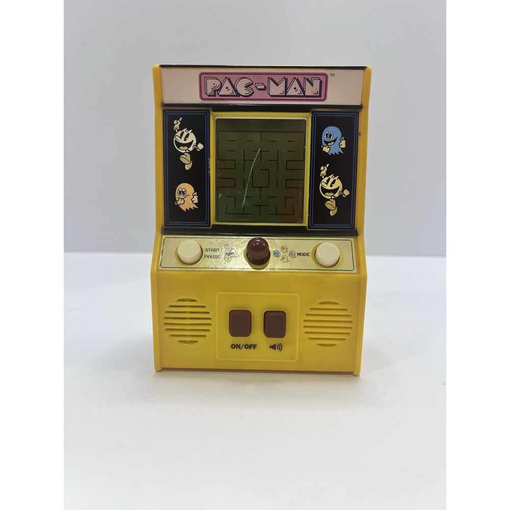 Pac‎ Man Hand Held Mini Arcade Style Game Bandai Namco Tested Works!